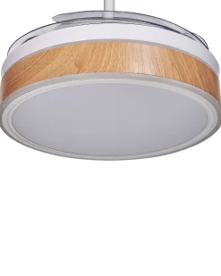 Beliani Tuuletinvalaisin 3 Polttimoa Valkoinen Fremont Store