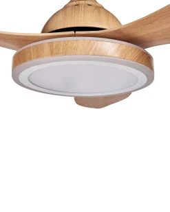 Beliani Tuuletinvalaisin Rauta Vaaleanruskea Muddy Fashion