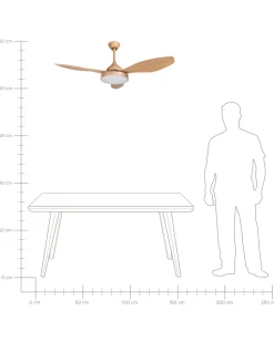 Beliani Tuuletinvalaisin Rauta Vaaleanruskea Muddy Fashion