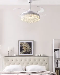 Beliani Tuuletinvalaisin Valkoinen Peel Discount