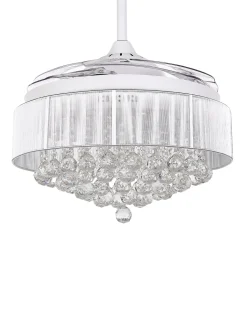 Beliani Tuuletinvalaisin Valkoinen Peel Discount