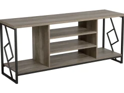 Beliani Tv-Taso 5 Hyllya Tumma Puu/Musta Forres Best