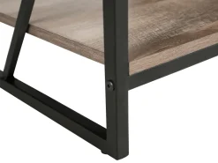 Beliani Tv-Taso 5 Hyllya Tumma Puu/Musta Forres Best