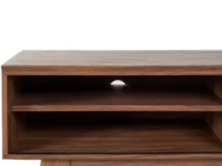 Beliani Tv-Taso 4 Hyllya Tumma Puu/Valkoinen Buffalo Outlet