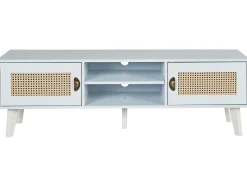 Beliani Tv-Taso 2 Kaappia 2 Hyllya Luonnonvalkoinen Parton Best