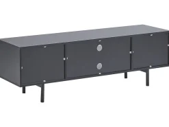 Beliani Tv-Taso 2 Kaappia 2 Hyllya Musta/Vaalea Puu Salina Best