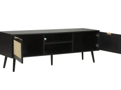 Beliani Tv-Taso 2 Kaappia 2 Hyllya Musta Opoco Best