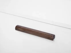 Beliani Tv-Taso 2 Kaappia 4 Hyllya Valkoinen/Tumma Puu Alloa Shop