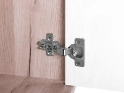 Beliani Tv-Taso 2 Kaappia 2 Hyllya Vaalea Puu/Valkoinen Lincoln Shop