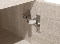 Beliani Tv-Taso 2 Kaappia 4 Hyllya Vaalea Puu/Harmaa Alloa Flash Sale