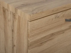 Beliani Tv-Taso 2 Kaappia Hylly Vaalea Puu Timber Outlet