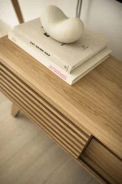 Beliani Tv-Taso 2 Kaappia Laatikko Vaalea Puu Detroit Sale