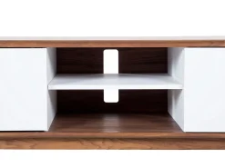 Beliani Tv-Taso 2 Kaappia Tumma Puu/Valkoinen Rochester Hot