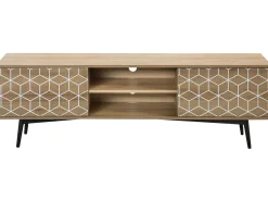 Beliani Tv-Taso 2 Kaappia Vaalea Puu Torvi Outlet