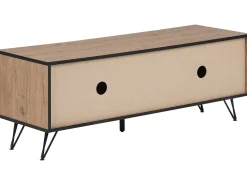 Beliani Tv-Taso 2 Kaappia Vaalea Puu/Musta Halston Shop