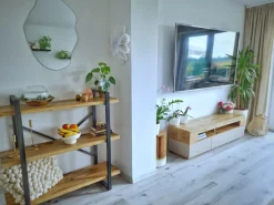 Beliani Tv-Taso 3 Laatikko 2 Hyllya Vaalea Puu/Beige Antonio Flash Sale