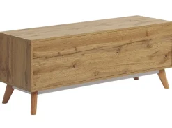 Beliani Tv-Taso 4 Laatikkoa 2 Hyllya Vaalea Puu Florida Online