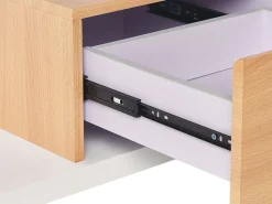 Beliani Tv-Taso 2 Laatikkoa 2 Hyllya Valkoinen/Vaalea Puu Knox Best