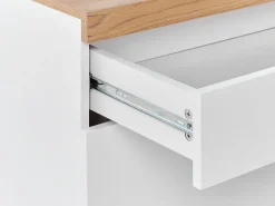 Beliani Tv-Taso 4 Laatikkoa 2 Hyllya Valkoinen/Vaalea Puu Cheval Online