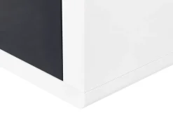 Beliani Tv-Taso 2 Laatikkoa Hylly Valkoinen/Musta Spokan Discount