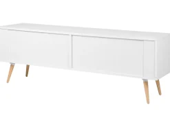 Beliani Tv-Taso 3 Ovea Valkoinen Indiana Best