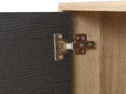 Beliani Tv-Taso Kaappi 3 Hyllya Vaalea Puu/Harmaa Moines Flash Sale