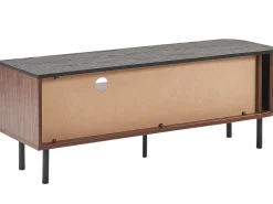 Beliani Tv-Taso Kaappi Laatikko Tumma Puu/Musta Jose Discount