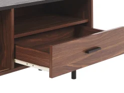 Beliani Tv-Taso Kaappi Laatikko Tumma Puu/Musta Jose Discount