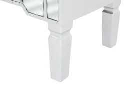 Beliani Tv-Taso Peililasi 2 Laatikkoa Hopea Nicea New