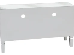 Beliani Tv-Taso Peililasi 2 Laatikkoa Hopea Nicea New