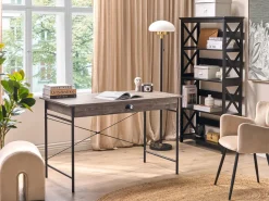 Beliani Tyohuonesetti 2 Osaa Tumma Puu/Musta Foster/Casco Best