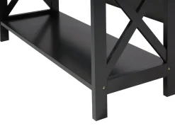 Beliani Tyohuonesetti 2 Osaa Tumma Puu/Musta Foster/Harwich Discount