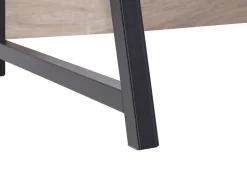 Beliani Tyohuonesetti 2 Osaa Vaalea Puu/Musta Foster/Calvin Store