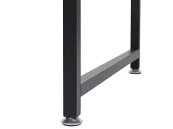 Beliani Tyopoyta 5 Hyllya Tumma Puu/Valkoinen 120 X 60 Cm Dese Cheap