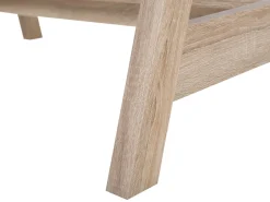 Beliani Tyopoyta 2 Hyllya Vaalea Puu/Valkoinen 110 X 60 Cm Jackson Clearance