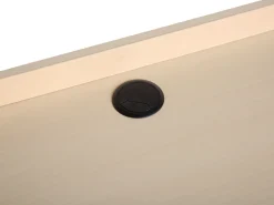 Beliani Tyopoyta 3 Laatikkoa 3 Hyllya Vaalea Puu/Valkoinen 130 X 60 Cm Caracas Outlet