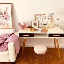 Beliani Tyopoyta 2 Laatikkoa Hylly Valkoinen/Harmaa 120 X 45 Cm Frisco Cheap