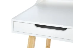 Beliani Tyopoyta 2 Laatikkoa Hylly Valkoinen/Vaalea Puu 110 Cm Barie Clearance