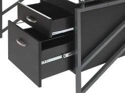 Beliani Tyopoyta 2 Laatikkoa Musta 117 X 57 Cm Moriton Sale