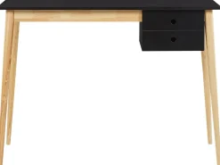 Beliani Tyopoyta 2 Laatikkoa Musta/Vaalea Puu 106 X 48 Cm Ebeme Clearance