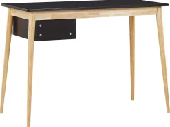 Beliani Tyopoyta 2 Laatikkoa Musta/Vaalea Puu 106 X 48 Cm Ebeme Clearance