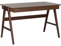 Beliani Tyopoyta 2 Laatikkoa Tumma Puu 120 X 70 Cm Sheslay Hot