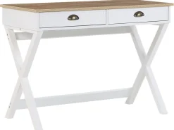 Beliani Tyopoyta 2 Laatikkoa Vaalea Puu/Valkoinen 103 X 50 Cm Ekart Flash Sale