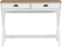 Beliani Tyopoyta 2 Laatikkoa Vaalea Puu/Valkoinen 103 X 50 Cm Ekart Flash Sale