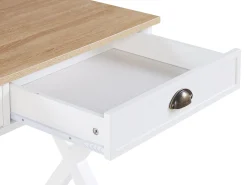 Beliani Tyopoyta 2 Laatikkoa Vaalea Puu/Valkoinen 103 X 50 Cm Ekart Flash Sale