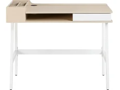Beliani Tyopoyta Laatikko Hylly Vaalea Puu/Valkoinen 100 X 55 Cm Paramaribo Cheap