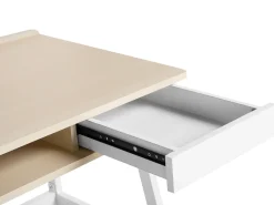 Beliani Tyopoyta Laatikko Hylly Vaalea Puu/Valkoinen 100 X 55 Cm Paramaribo Cheap