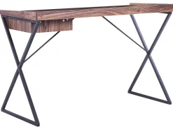 Beliani Tyopoyta Laatikko Tumma Puu/Musta 120 X 54 Cm Noxon Best Sale