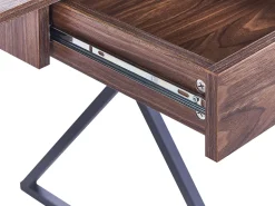 Beliani Tyopoyta Laatikko Tumma Puu/Musta 120 X 54 Cm Noxon Best Sale