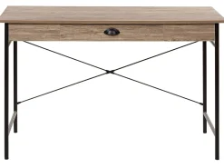 Beliani Tyopoyta Laatikko Tumma Puu/Musta 120 X 60 Cm Casco Hot